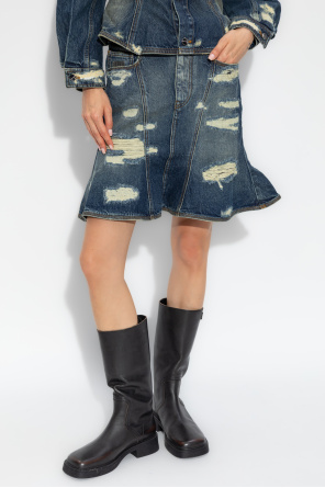 Marc Jacobs Distressed denim skirt