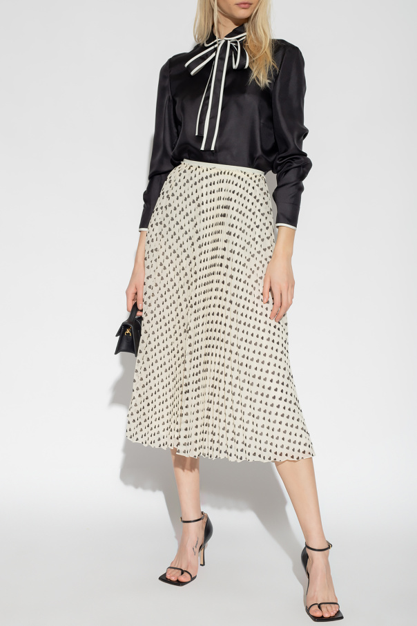 Red Great valentino Pleated skirt