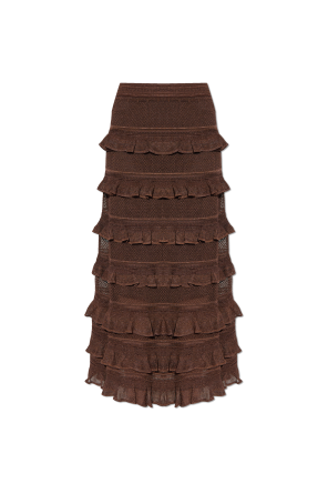 Falda con volantes