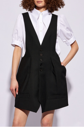Comme des Garçons Noir Kei Ninomiya Wool dress with vest motif