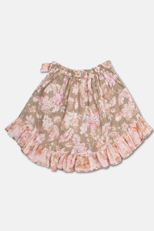 Zimmermann Kids Skirt with floral motif