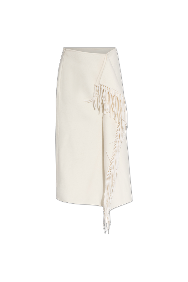 Wool skirt with fringes od RÓHE