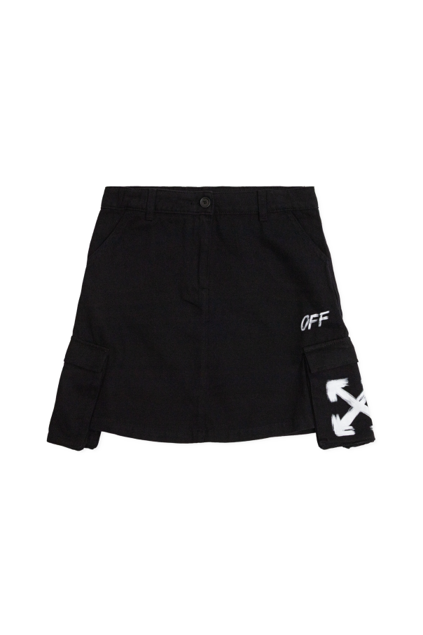 Off-White Kids Printed logo skirt