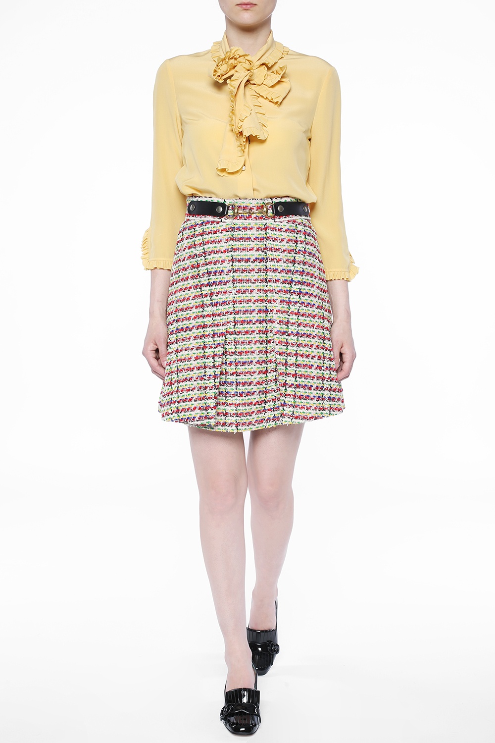 tweed skirt gucci
