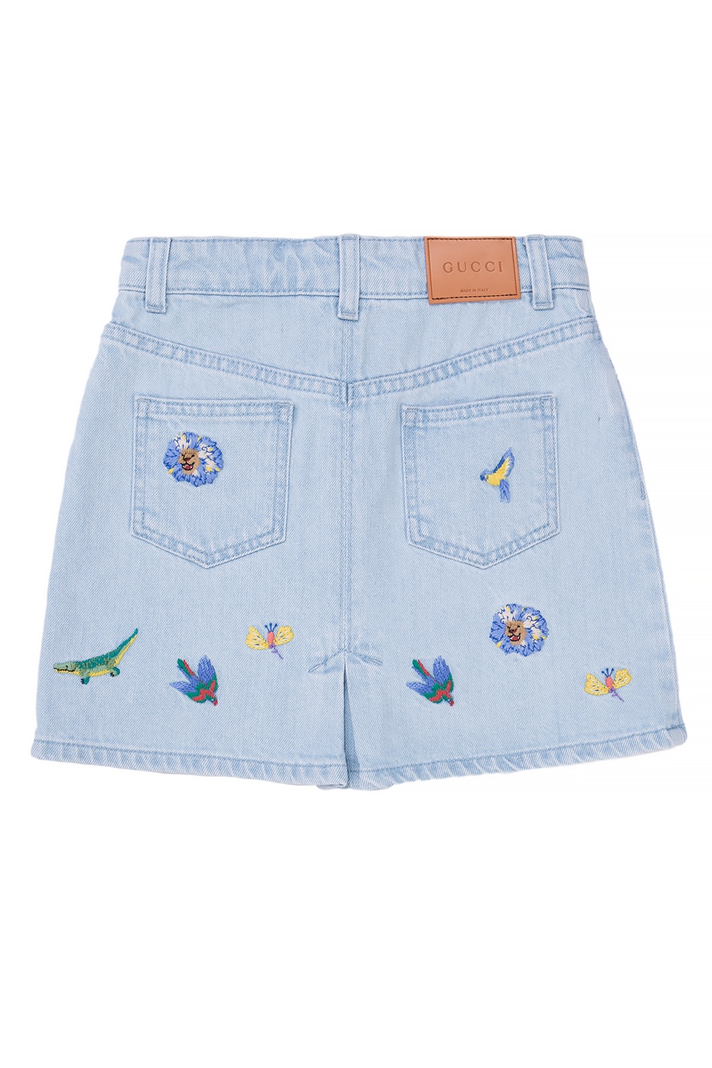 kids blue jean skirt