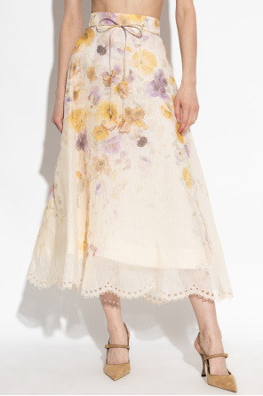 Zimmermann "Embroidered Midi" skirt