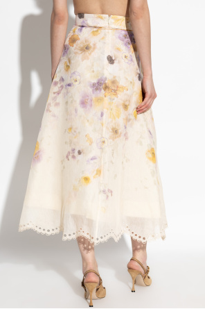 Zimmermann "Embroidered Midi" skirt