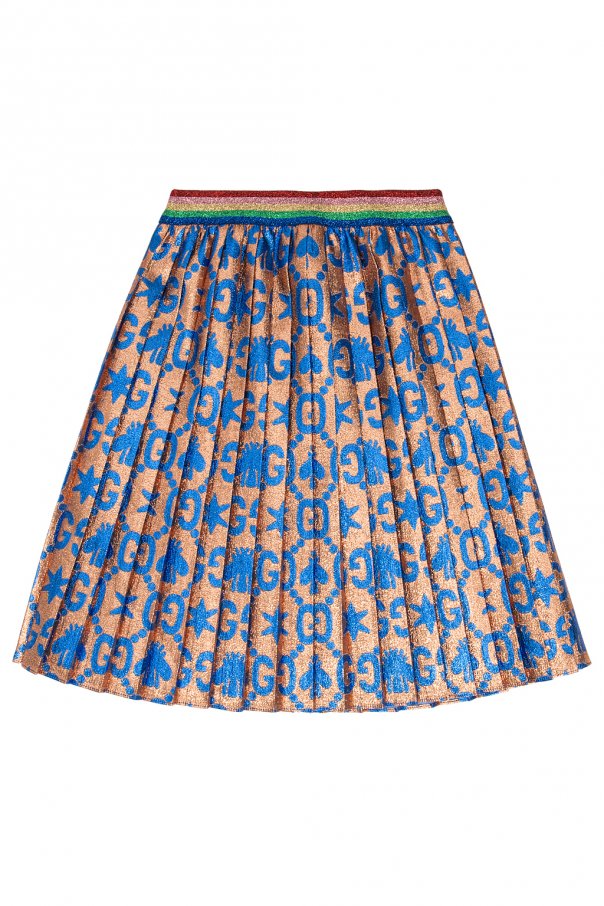 Gucci Kids Pleated skirt with logo
