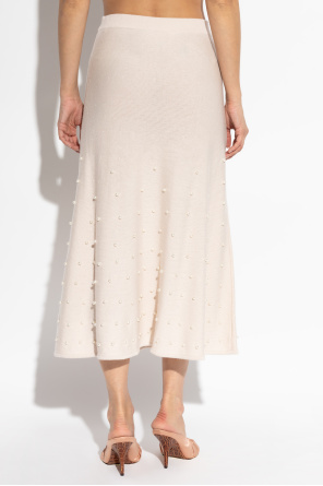 Zimmermann Falda de lana con apliques