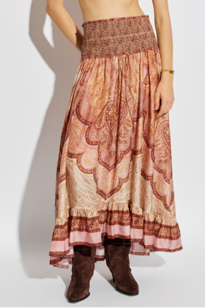 Zimmermann Saia de seda "Wanderlust Frill"