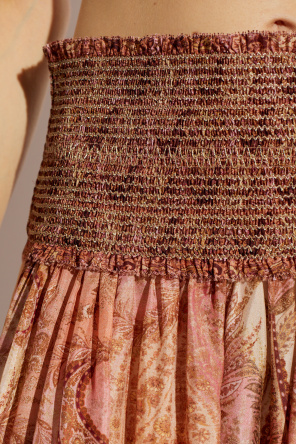 Zimmermann Saia de seda "Wanderlust Frill"