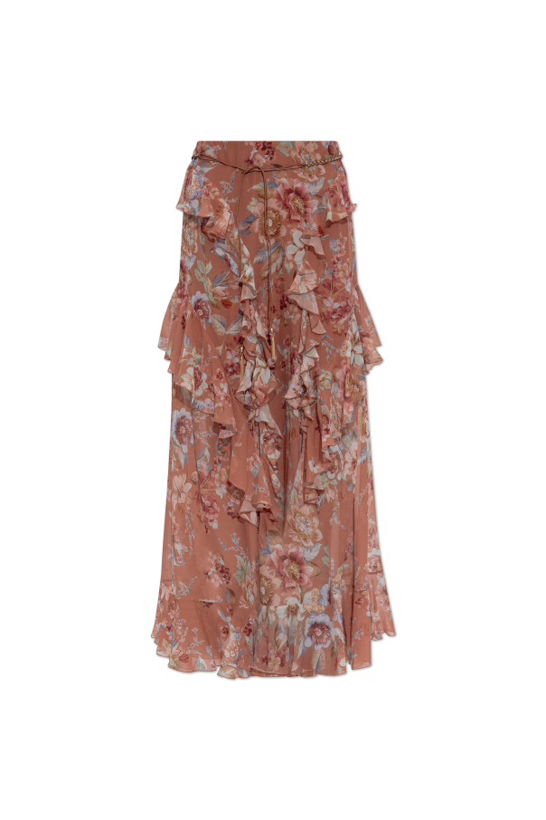 Skirt with slits and ruffles od Zimmermann