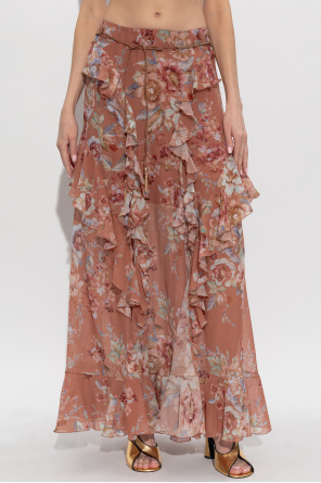 Zimmermann Skirt with slits and ruffles