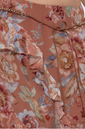 Zimmermann Skirt with slits and ruffles