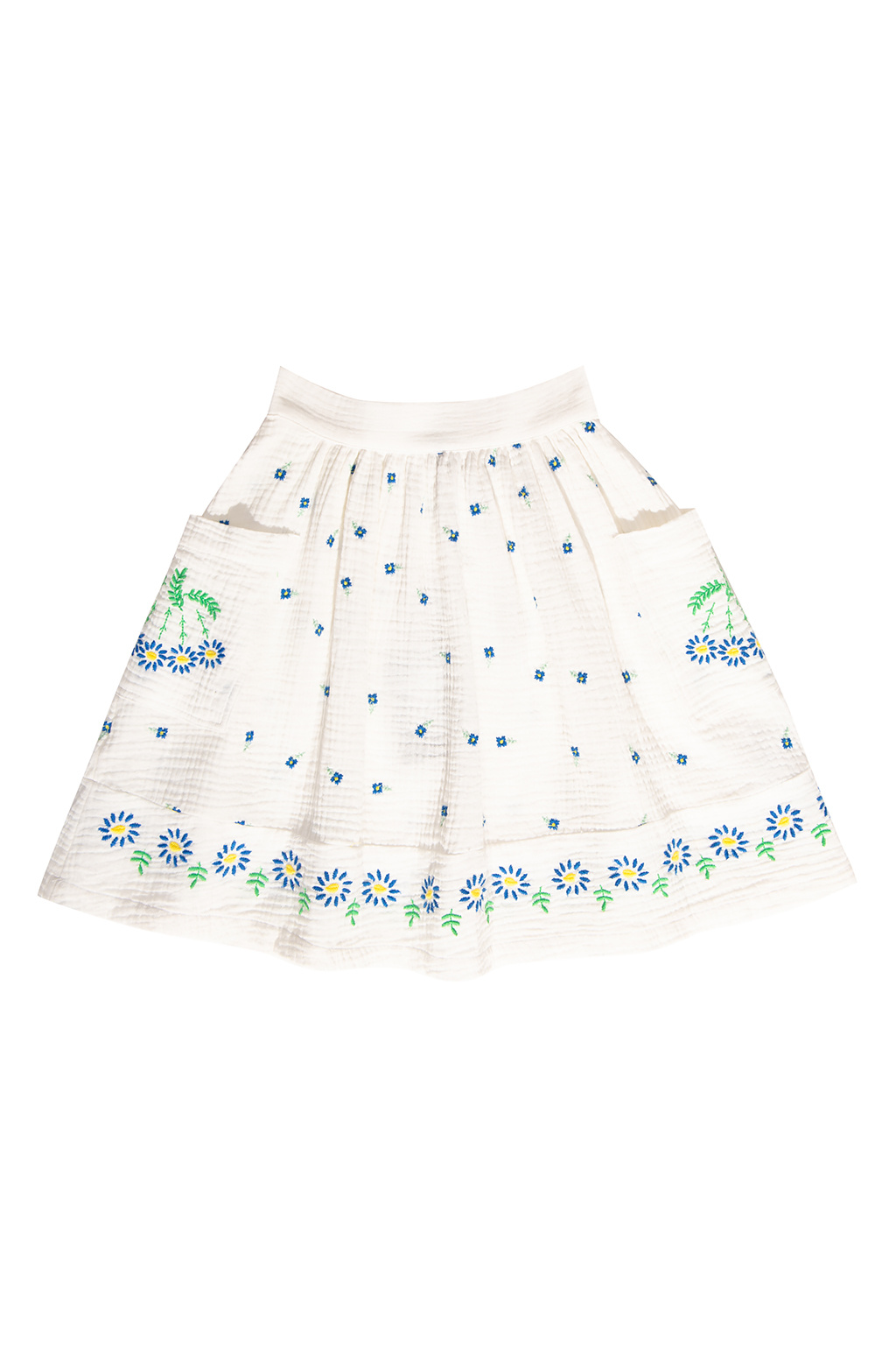 Stella McCartney Kids Floral-embroidered skirt