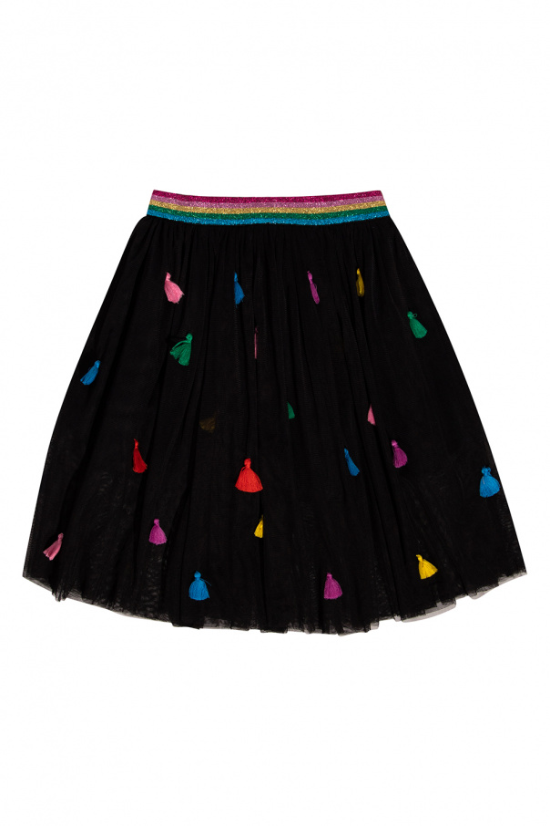 Stella McCartney Kids Stella Jean abstract-print pleated skirt