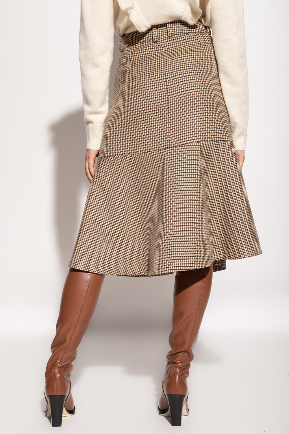 stella skirt McCartney Houndstooth-pattern skirt