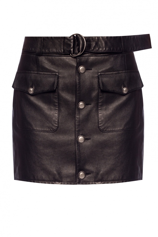 Saint Laurent Leather skirt