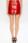 Saint Laurent Waxed denim skirt