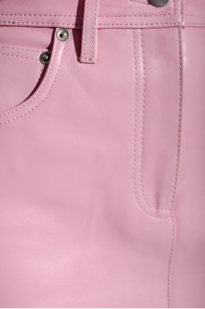 STAND STUDIO ‘Mini Detalhe Jean’ leather skirt
