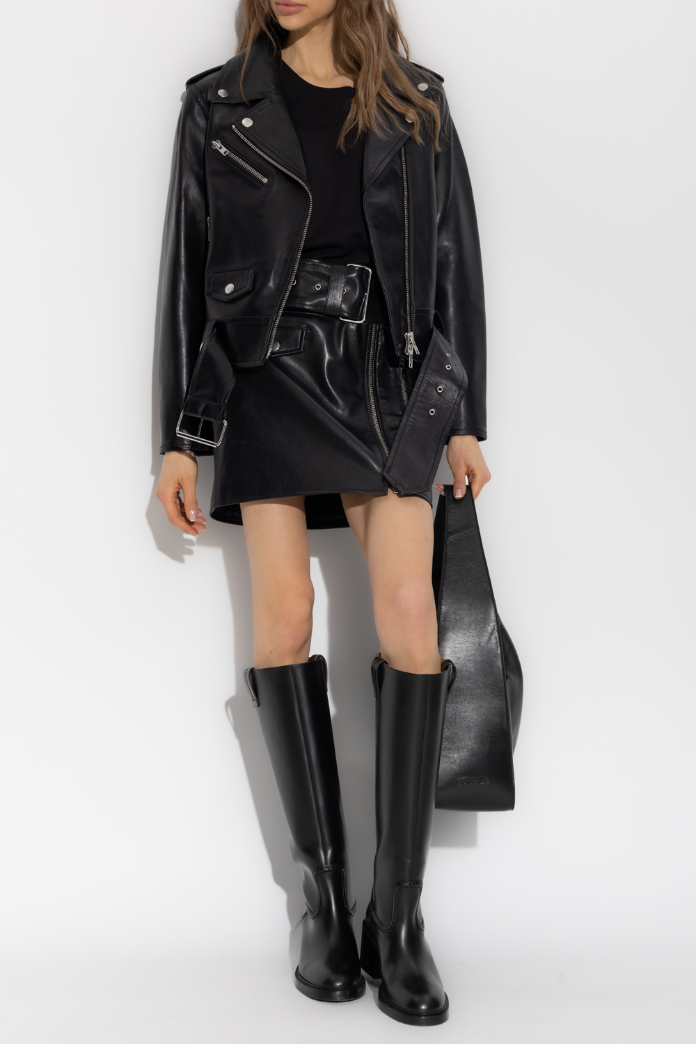 STAND STUDIO Leather skirt