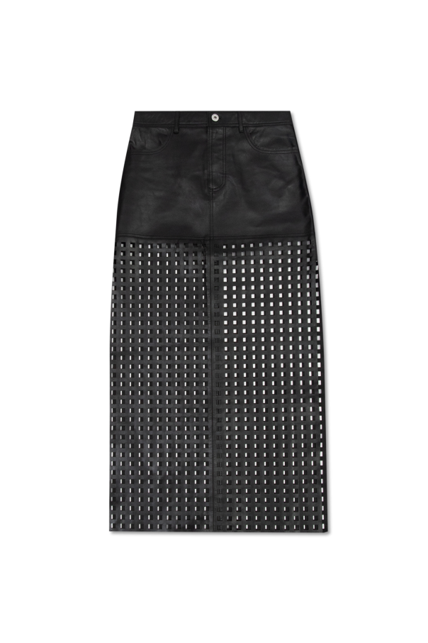 ‘Mavis’ leather skirt od STAND STUDIO