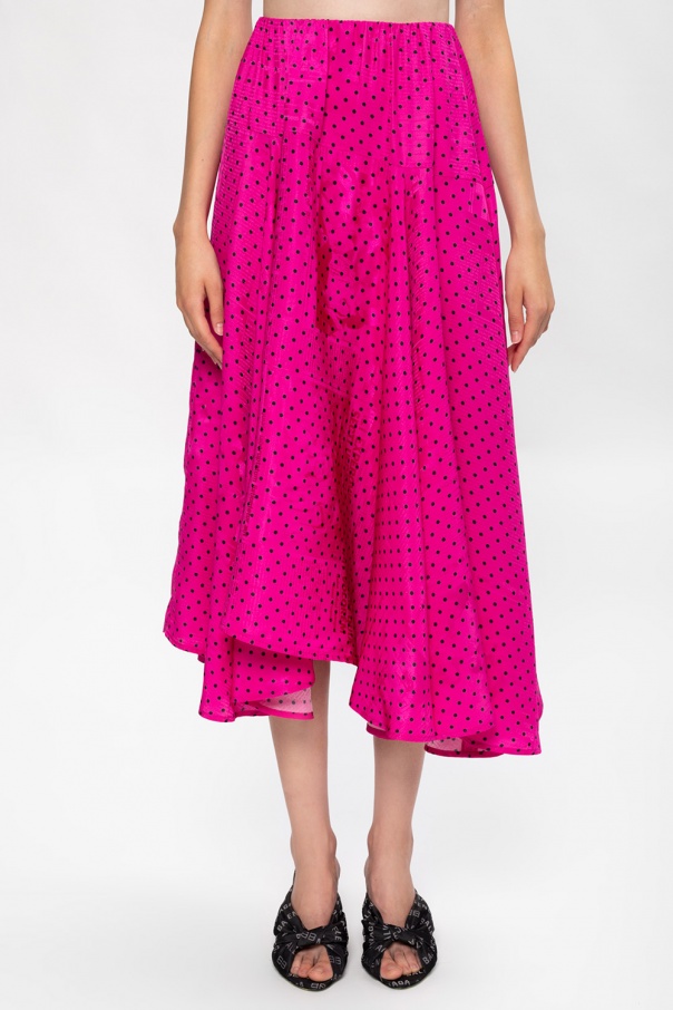 balenciaga polka dot skirt