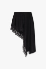 Stella McCartney Asymmetric skirt with lace trims