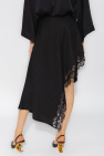 Stella McCartney Asymmetric skirt with lace trims