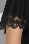 Stella McCartney Asymmetric skirt with lace trims