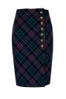 Saint Laurent Checked skirt