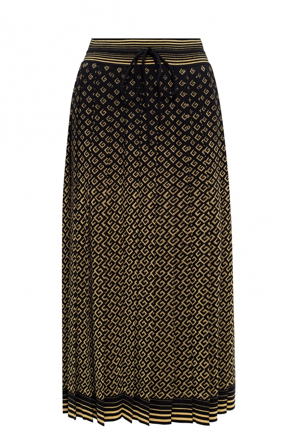 Gucci Patterned pleated skirt