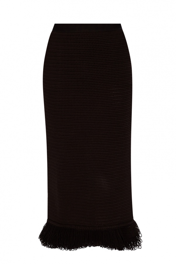 bottega blend Veneta Woven skirt with slit