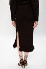 bottega blend Veneta Woven skirt with slit