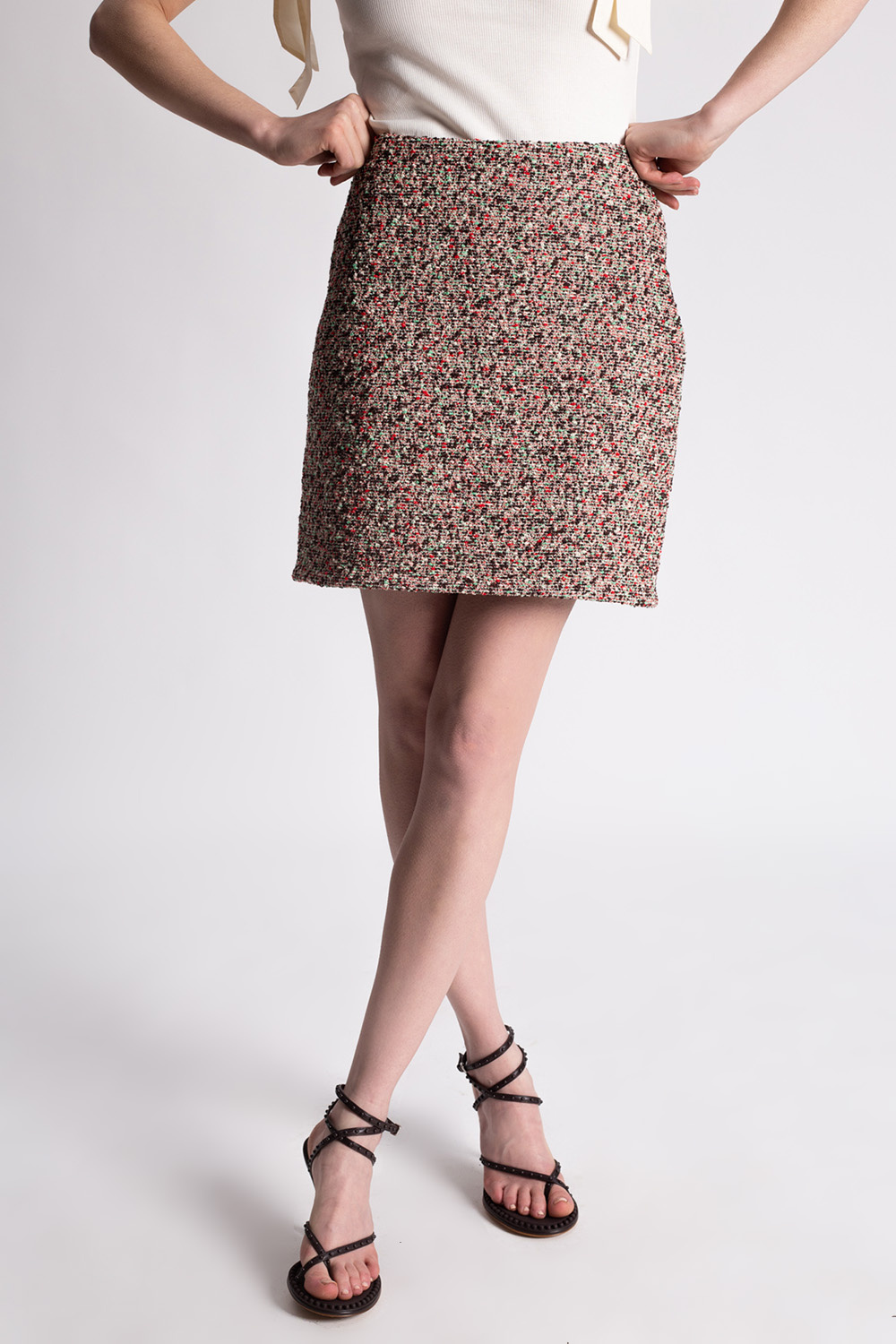 Tweed mini skirt Louis Vuitton Multicolour size 34 FR in Tweed