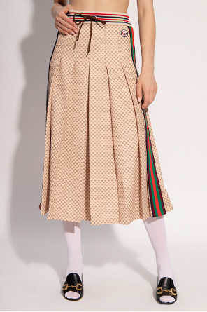 Gucci Pleated skirt with logo