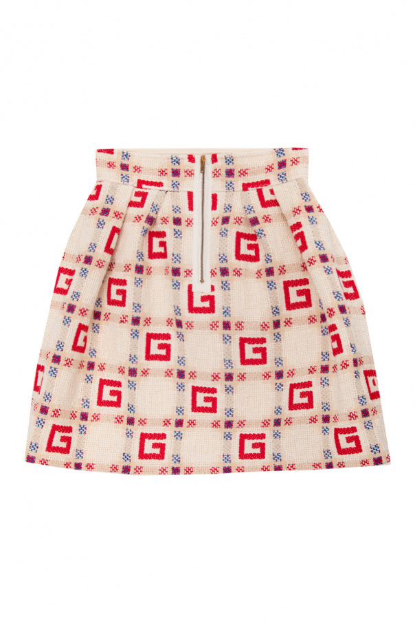 gucci tennis Kids Patterned skirt