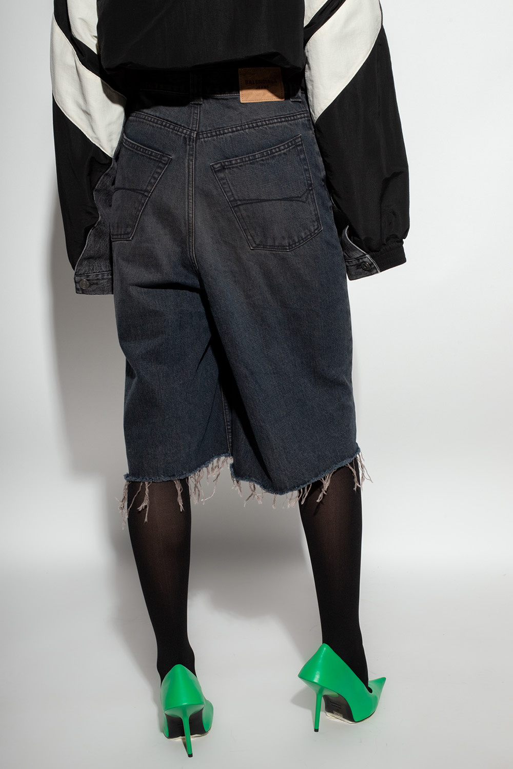 Black Nylon Mini Skirt by Balenciaga on Sale