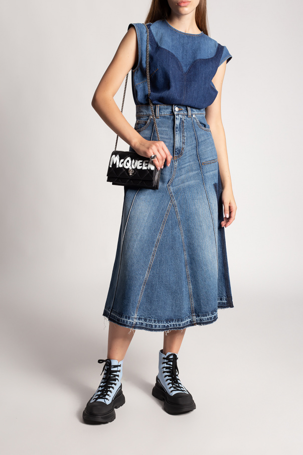 Alexander McQueen Denim skirt