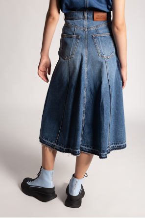 Alexander McQueen Denim skirt