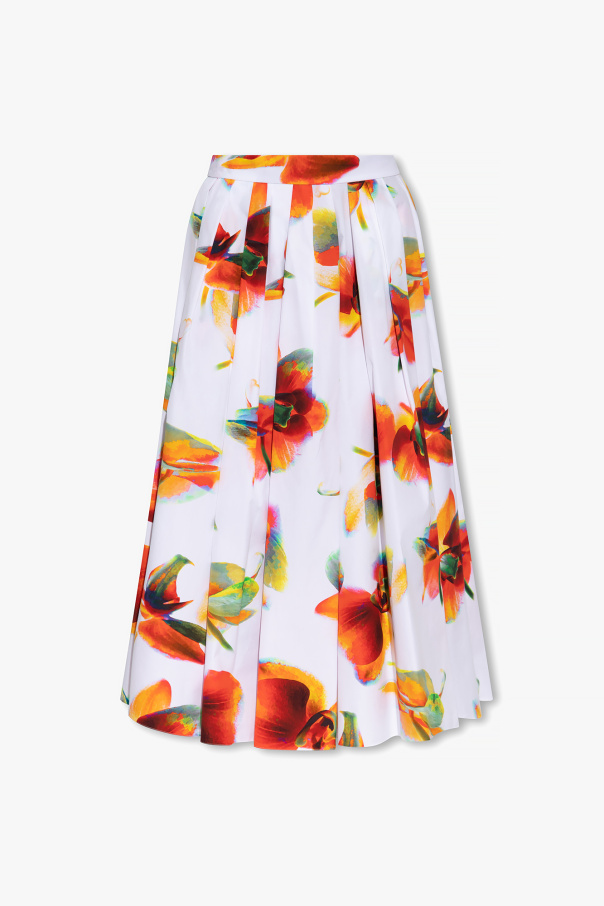 Alexander McQueen Floral skirt