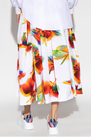 Alexander McQueen Floral skirt
