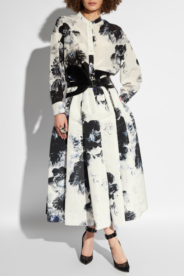 Alexander McQueen Skirt with floral motif