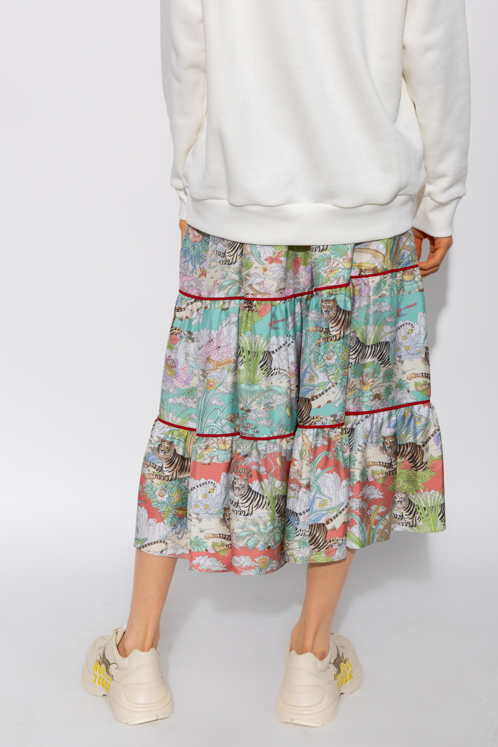 gucci layered skirt