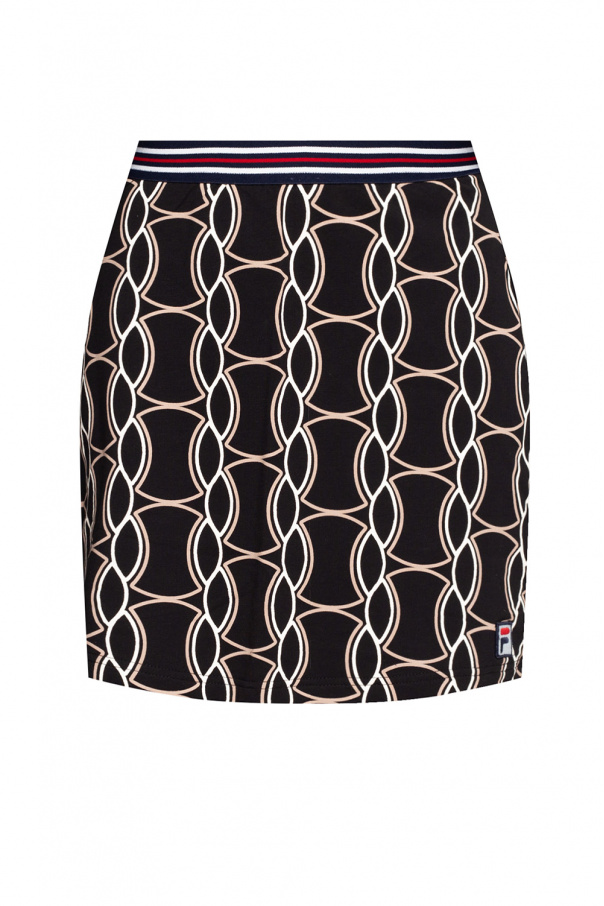 fila cinzento Printed skirt