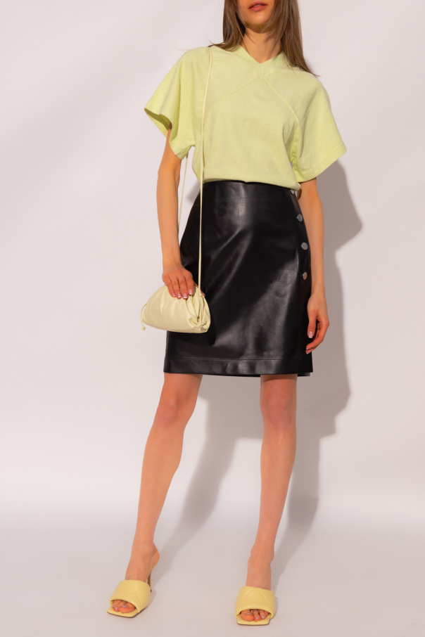 bottega WITH Veneta Leather skirt