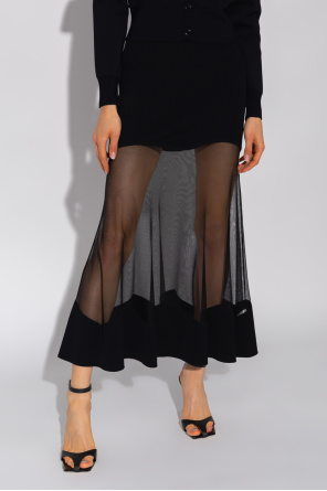 Alexander McQueen Semi-sheer skirt