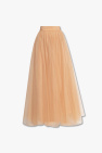 Maya Petite delicate sequin long sleeve maxi dress with tulle skirt in rose