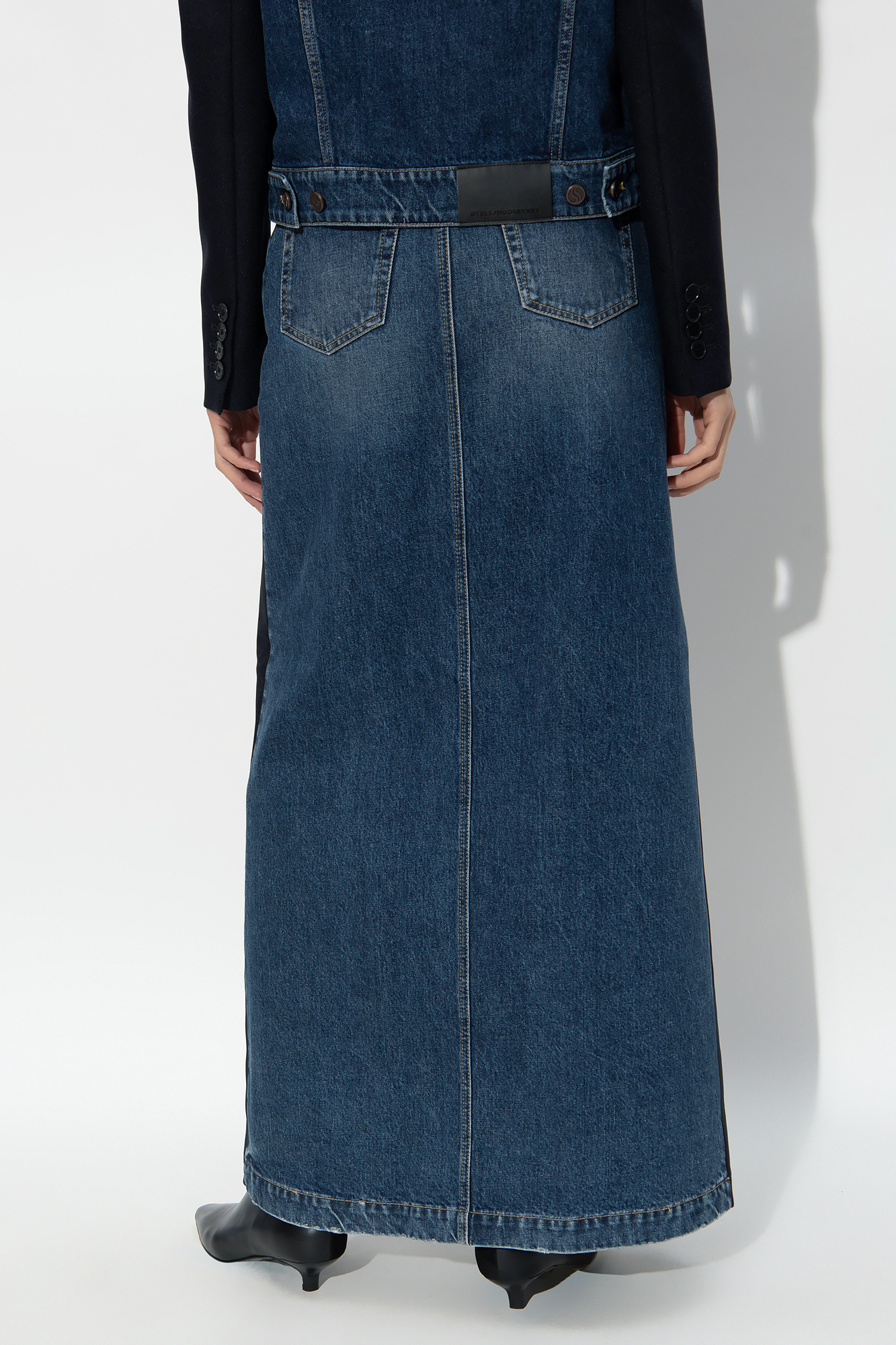 Stella McCartney Denim skirt with vintage effect