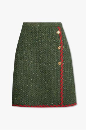 Skirt with decorative buttons od Gucci
